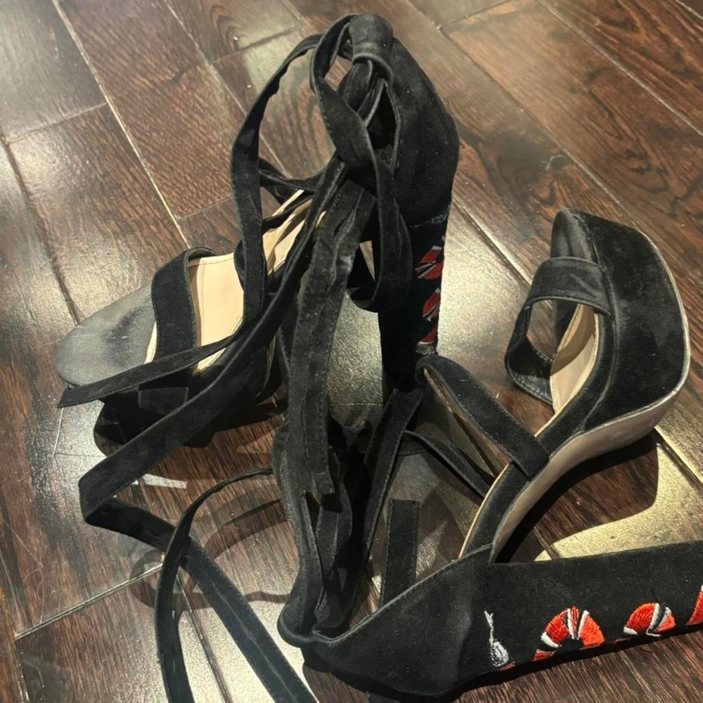 Ego Official Lace Up Platform Heels